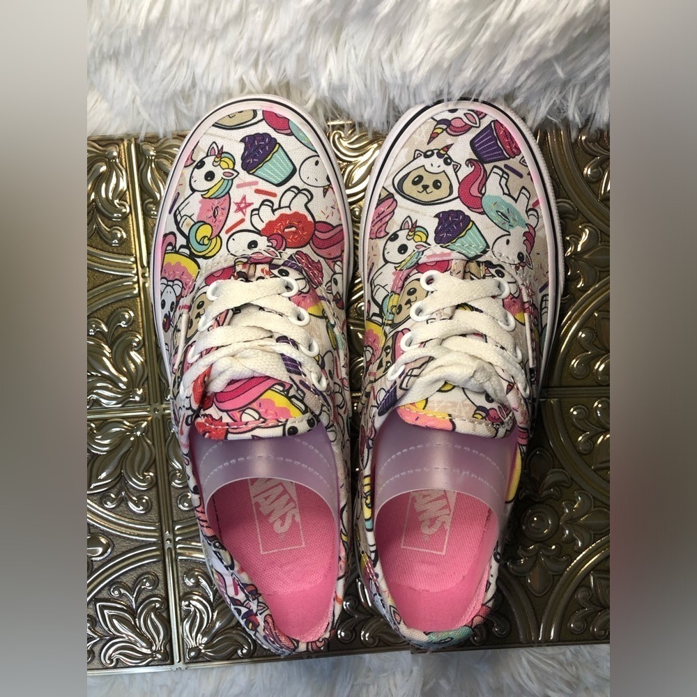 Vans Unicorn Print Kids Sneakers size 2 - Picture 10 of 16